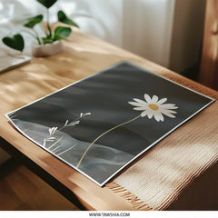 Daisy Photographic Print, Floral Art, Minimalist Print, Flower Wall Decor, Botanical Home Decor, Modern Art Print - Tawshia