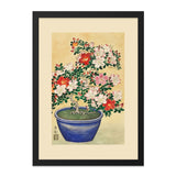 Azalea Bonsai Wall Art, Floral Tree Print, Japanese Art, Botanical Illustration, Home Decor, Asian Inspired Artwork - Tawshia