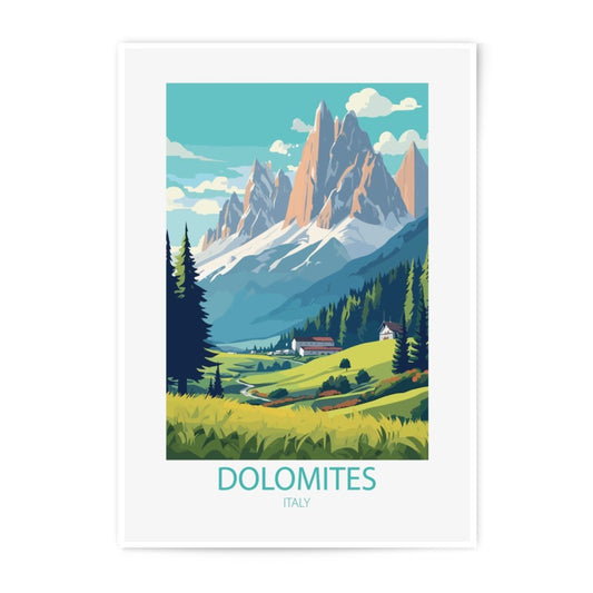 Dolomites Italy Photographic Print, Mountain Range Landscape Art, Italy Scenery Wall Decor, Travel Poster, Home Decor, Nature Photography - Tawshia