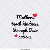 Mothers Teach Kindness Pocket Mirror, Mothers Day Gift, Mom Pocket Mirror, Gift for Mom, Mother's Love Mirror, Cute Gift - Tawshia