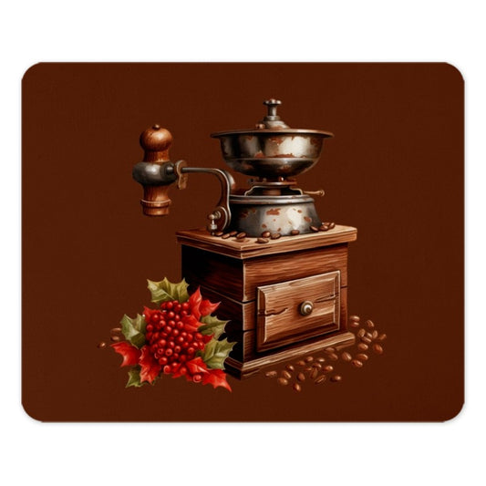 Vintage Coffee Grinder Mouse Pad, Rustic Kitchen Decor, Coffee Lover Gift, Unique Desk Accessory, Home Office Mousepad - Tawshia