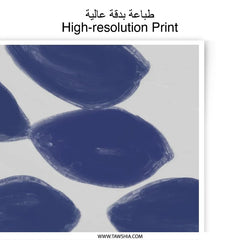 Abstract Photographic Print, Navy Blue Wall Art, Minimalist Art Print, Modern Home Decor, Contemporary Photography, Trendy Wall Decor (136) - Tawshia