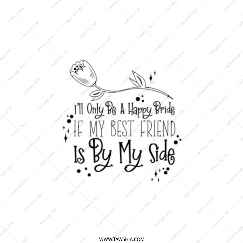 Best Friend Bride Pocket Mirror, Maid of Honor Gift, Bridal Party Favor, Wedding Day Compact, Bridesmaid Present, Pocket Mirror - Tawshia