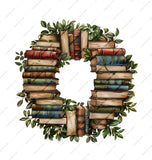 Book Lover Mug, Reader Gift Mug, Floral Book Stack Mug, Book Wreath Mug, Coffee Mug for Bookworms, Bookish Mug - Tawshia