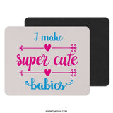 Super Cute Babies Mouse Pad, Trendy Office Decor, Gift for Parents, New Mom Gift, Baby Shower Gift, Unique Computer Accessories - Tawshia