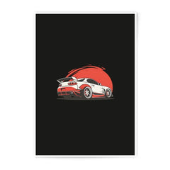 Toyota Supra Art Photographic Prints, JDM Car Poster, Japanese Car Illustration, Automotive Decor, Car Enthusiast Gift, Garage Wall Art - Tawshia
