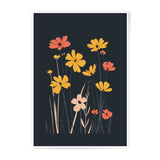 Wildflower Photographic Print, Botanical Art Print, Floral Photography, Modern Wall Art, Flower Field Photo Print, Minimalist Floral Decor - Tawshia