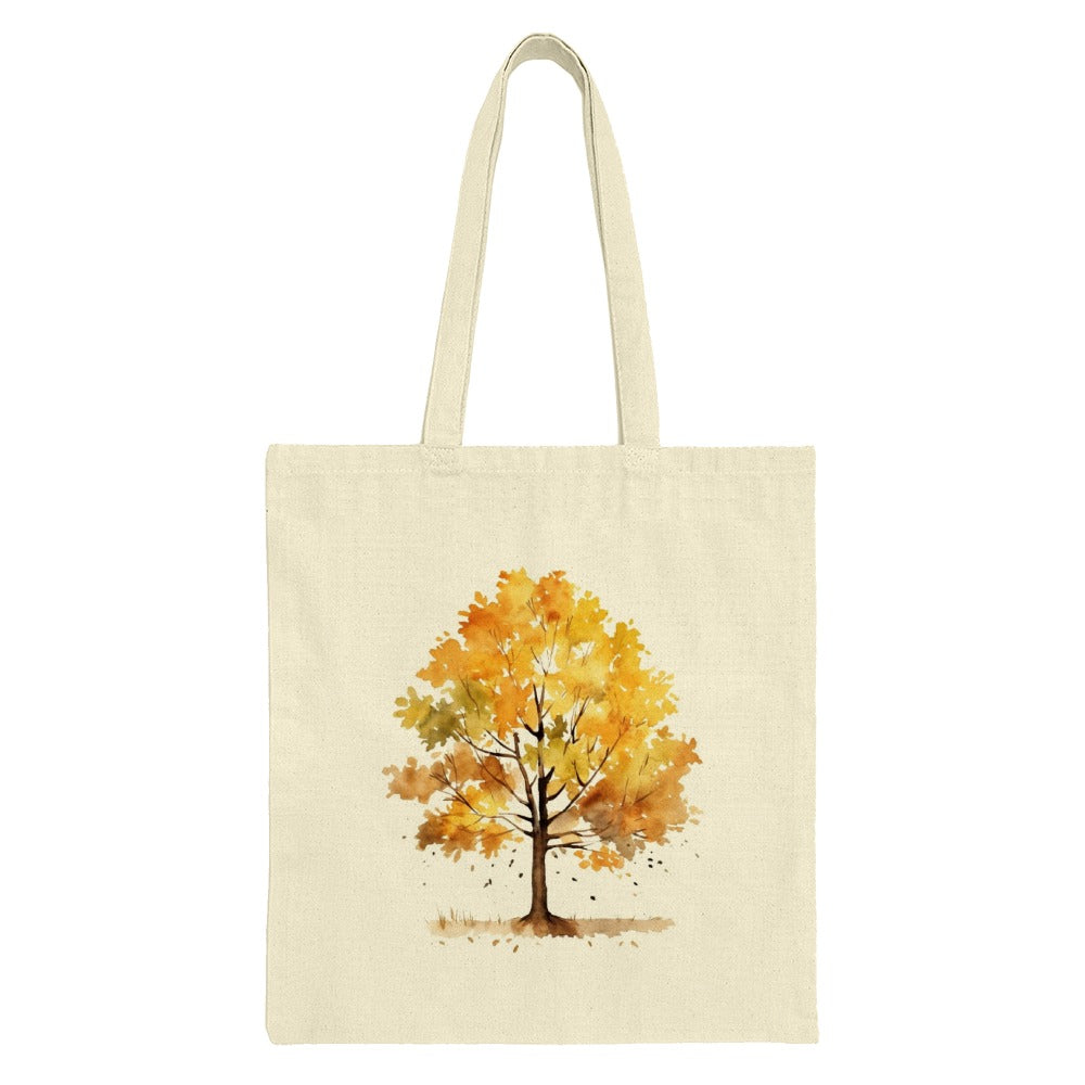 Autumn Tree Tote Bag, Watercolor Fall Design, Nature Lover Gift, Seasonal Shopping Bag, Eco Friendly Tote - Tawshia