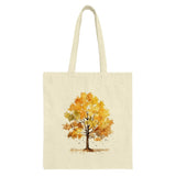 Autumn Tree Tote Bag, Watercolor Fall Design, Nature Lover Gift, Seasonal Shopping Bag, Eco Friendly Tote - Tawshia