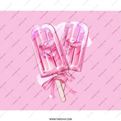 Pink Popsicle Mouse Pad, Cute Desk Accessory, Aesthetic Computer Mat, Ice Pop Art, Sweet Treat Decor, Girly Office Gift, Gaming Mousepad - Tawshia