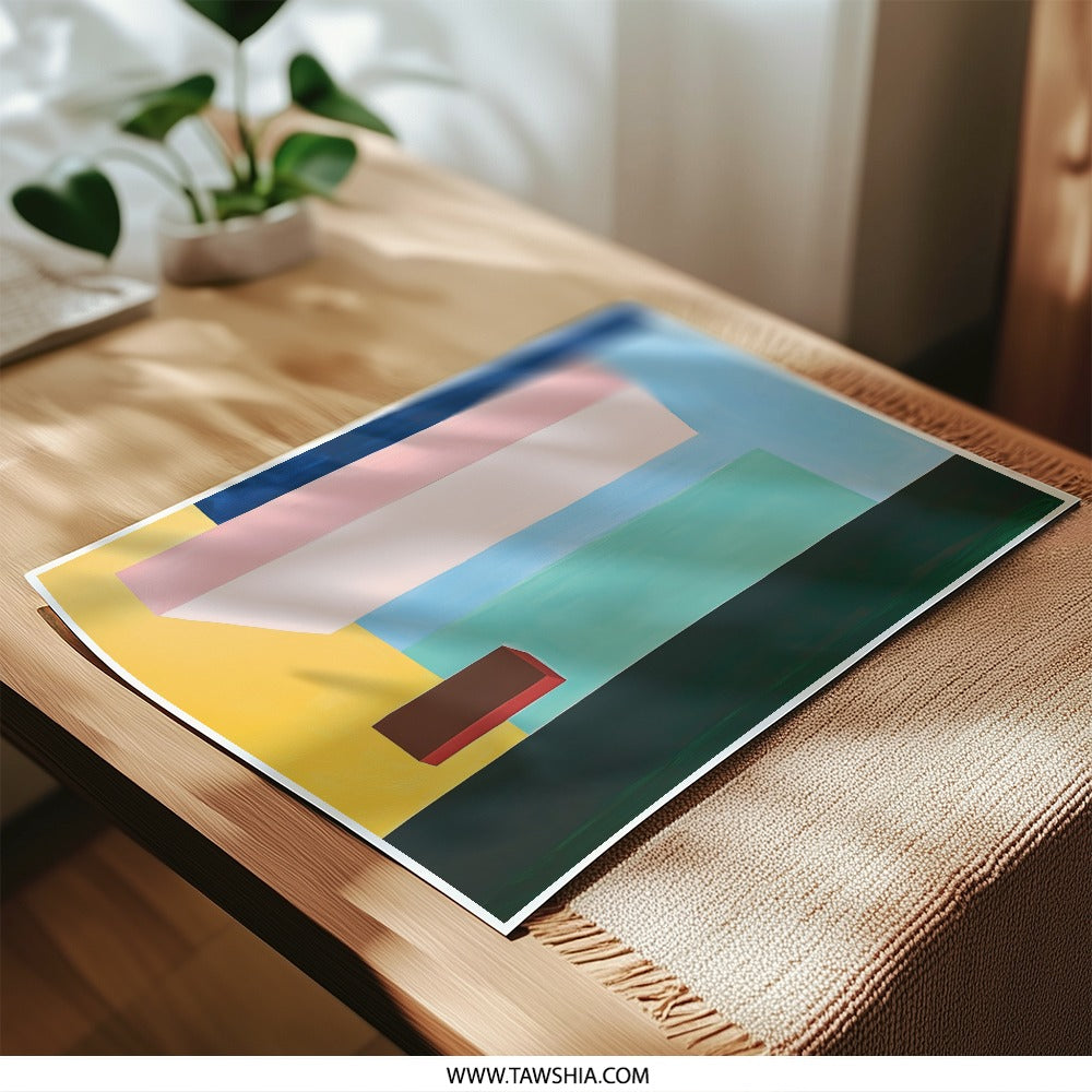 Abstract Cityscape Photographic Prints, Modern Wall Art, Colorful Architecture Photography, Home Decor, Urban Photography - Tawshia