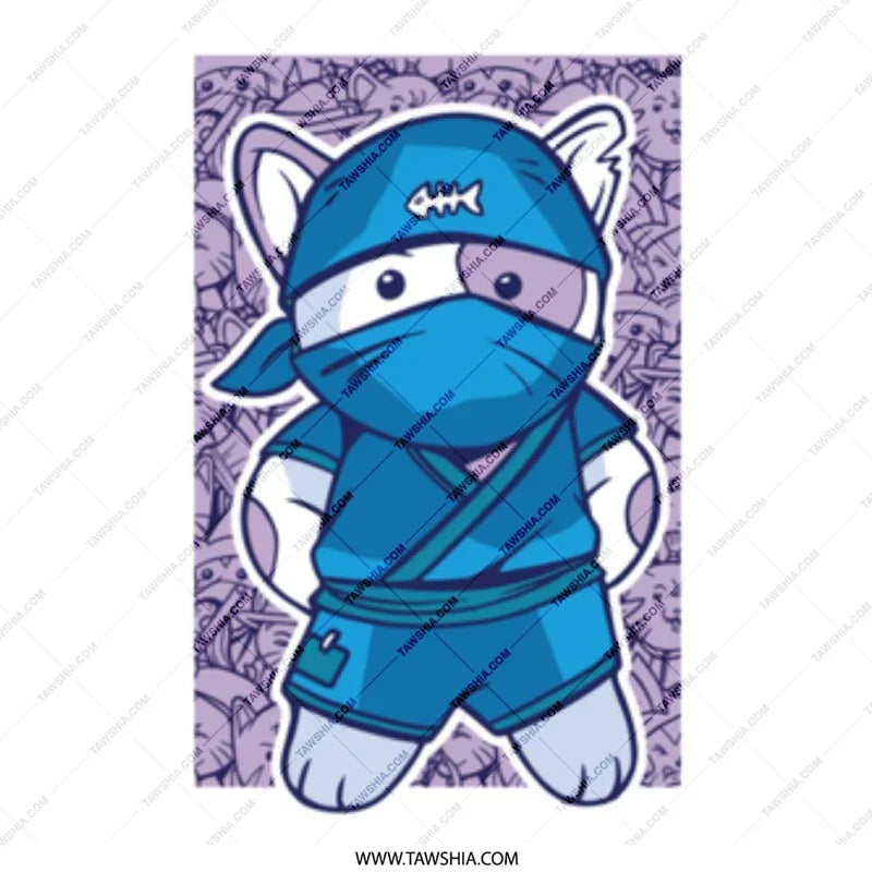 Ninja Kitty Collectible Sticker product
