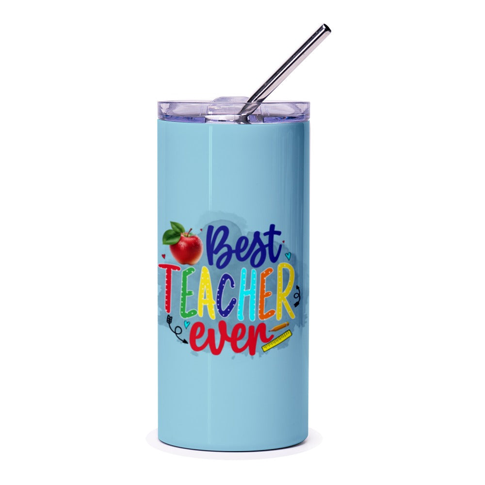 Best Teacher Ever Tumbler, Teacher Appreciation Gift, Educator Tumbler, Gift for Teachers, End of Year Teacher Gift - Tawshia