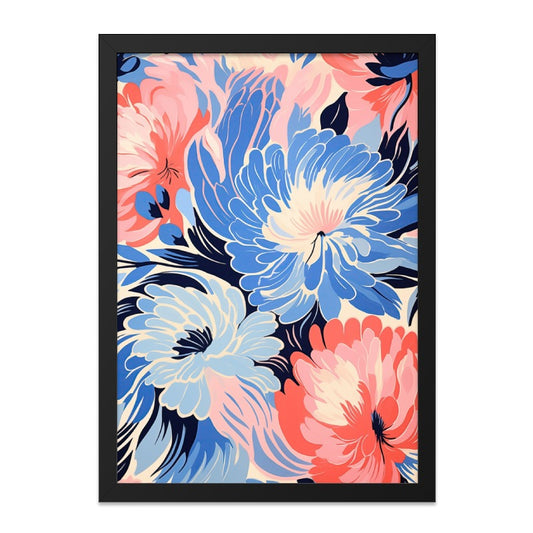 Floral Wall Art, Colorful Flower Print, Modern Home Decor, Abstract Floral Artwork, Botanical Wall Decor, Unique Floral Design - Tawshia