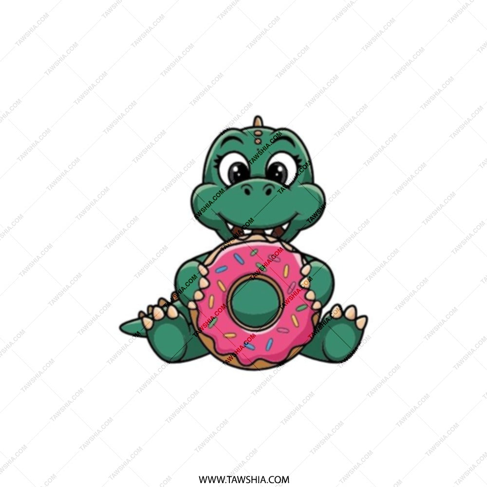 Cute Dinosaur Pocket Mirror, Dino Donut Compact Mirror, Cartoon Animal Pocket Mirror, Unique Gift, Makeup Mirror, Travel Mirror - Tawshia