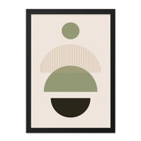 Abstract Geometric Wall Art, Modern Circle Print, Contemporary Home Decor, Minimalist Poster, Neutral Tone Art - Tawshia