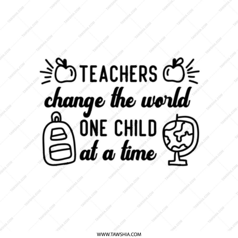 Teacher Appreciation Tote Bag, Teacher Change World Design, Teacher Gift Tote, Teacher Present, End of Year Teacher Gift, Teacher Thank You - Tawshia
