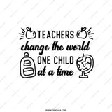 Teacher Appreciation Tote Bag, Teacher Change World Design, Teacher Gift Tote, Teacher Present, End of Year Teacher Gift, Teacher Thank You - Tawshia