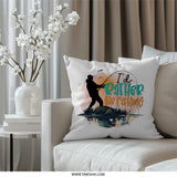 Fishing Pillow, Angler Gift, I'd Rather Be Fishing, Lake House Decor, Fisherman Design, Outdoor Adventure Throw Pillow, Fishing Lover - Tawshia
