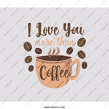 Coffee Lover BackPack, I Love You More Than Coffee, Unique BackPack Gift, Coffee Bean Design, Coffee Addict BackPack, Student BackPack - Tawshia