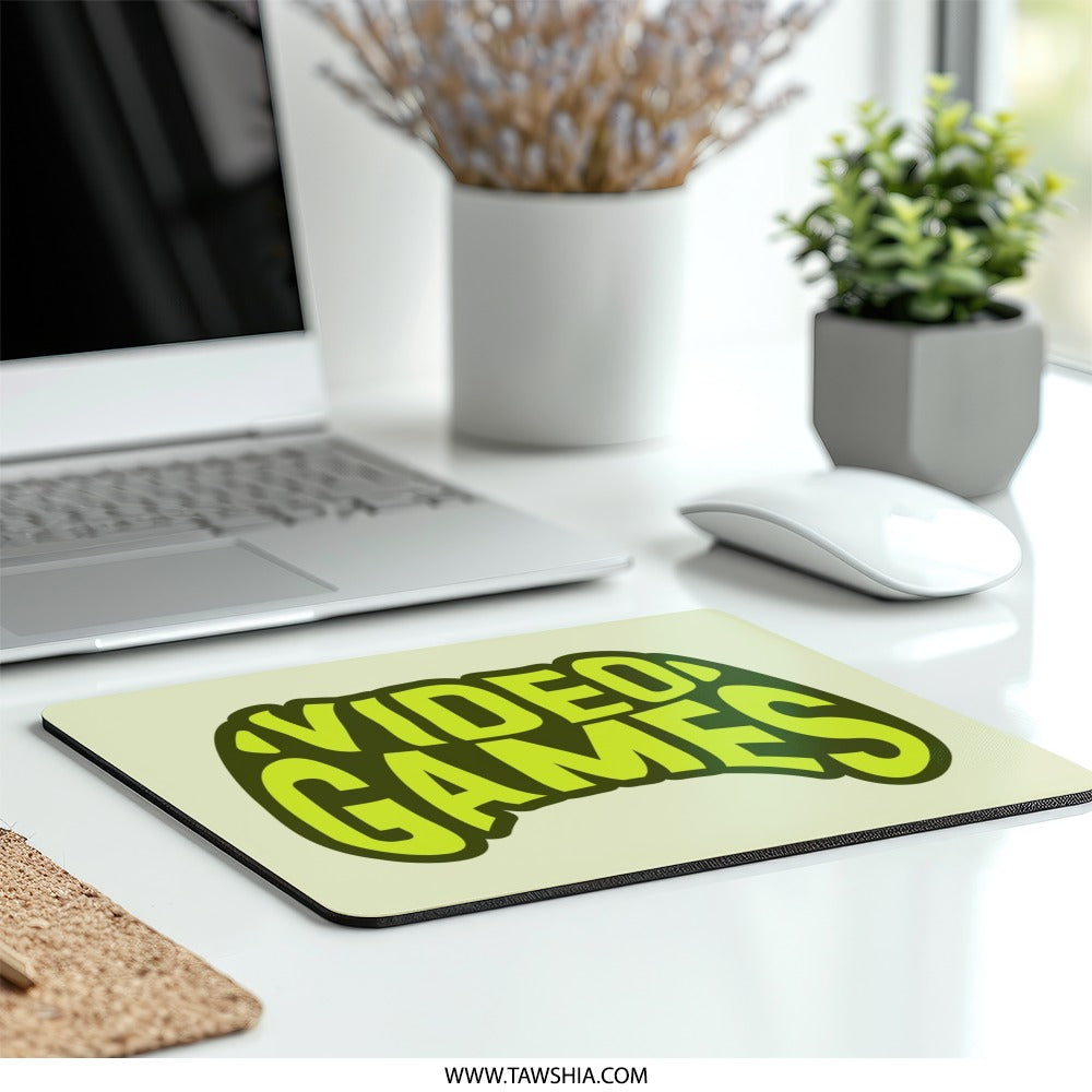 Video Games Mouse Pad, Gamer Gift, Gaming Controller Art, Computer Accessory, Desk Decor, Cute Mousepad, Gaming Setup, Cool Mouse Pad - Tawshia