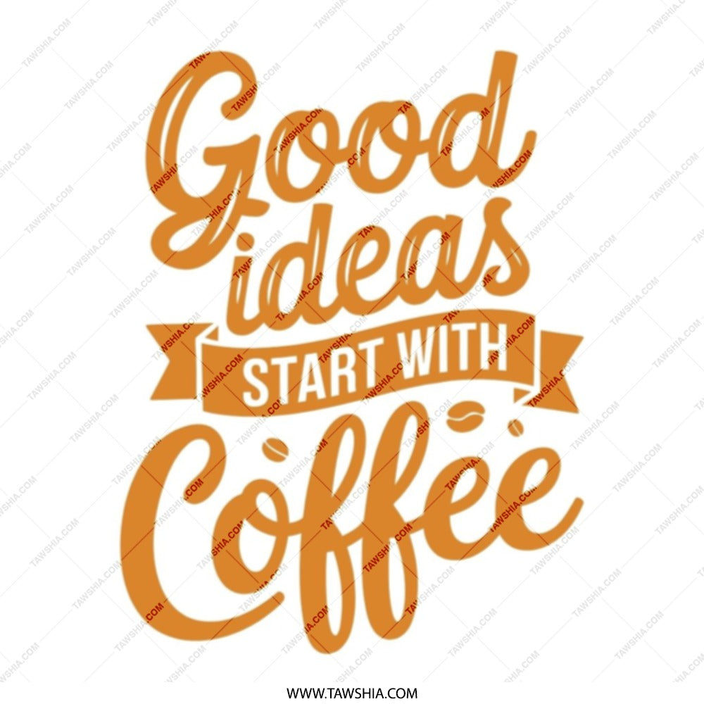 Coffee Tote Bag, Good Ideas, Coffee Lover Gift, Shopping Bag, Reusable Tote, Book Bag, Everyday Bag, Cute Tote Bag, Quote Tote Bag - Tawshia