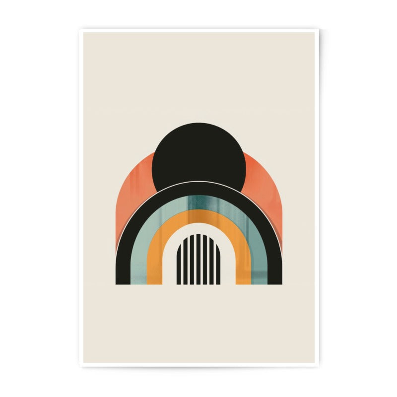 Abstract Photographic Print, Geometric Art Decor, Modern Wall Art, Minimalist Design, Circle Arch Print, Home Decor, Fine Art Print - Tawshia