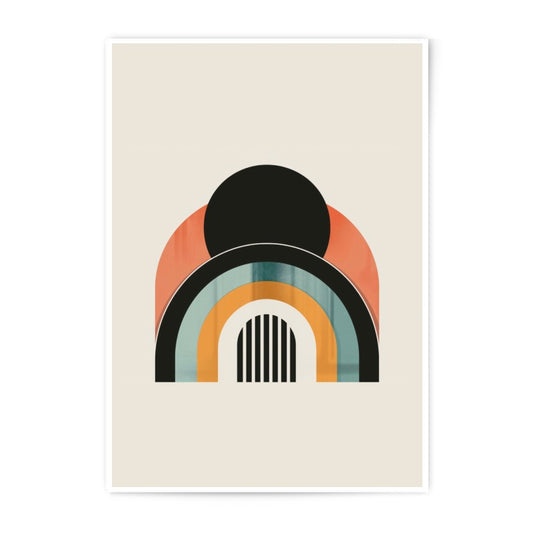 Abstract Photographic Print, Geometric Art Decor, Modern Wall Art, Minimalist Design, Circle Arch Print, Home Decor, Fine Art Print - Tawshia