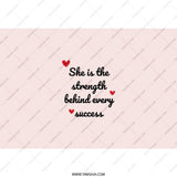 Strength Behind Success Tumbler, Inspirational Women Gift, Empowerment Quote, Motivational Tumbler, Gift For Her, Everyday Drinkware - Tawshia