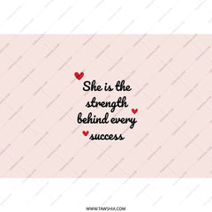 Strength Behind Success Tumbler, Inspirational Women Gift, Empowerment Quote, Motivational Tumbler, Gift For Her, Everyday Drinkware - Tawshia