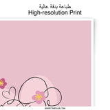 Mother and Child Photographic Prints, Line Art, Minimalist Art, Mothers Day Gift, Floral Prints, Nursery Decor, Family Art - Tawshia