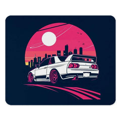 Retro Skyline R32 MousePad, JDM Car Art, Japanese Import, Vaporwave Aesthetic, Car Enthusiast Gift, Gaming Accessory, Desk Decor - Tawshia