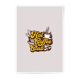 Hot Coffee Club Photographic Prints, Cool Beverage Art, Coffee Lover Gift, Home Decor Prints, Wall Art Prints, Cafe Prints - Tawshia
