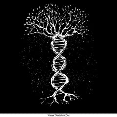 DNA Tree of Life Design Black Shirt product