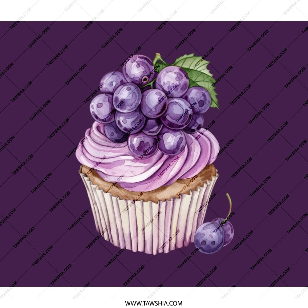 Grapes Cupcake Backpack, Unique Backpack, Stylish Backpack, Food Backpack, Purple Backpack, School Backpack, Travel Backpack, Laptop - Tawshia