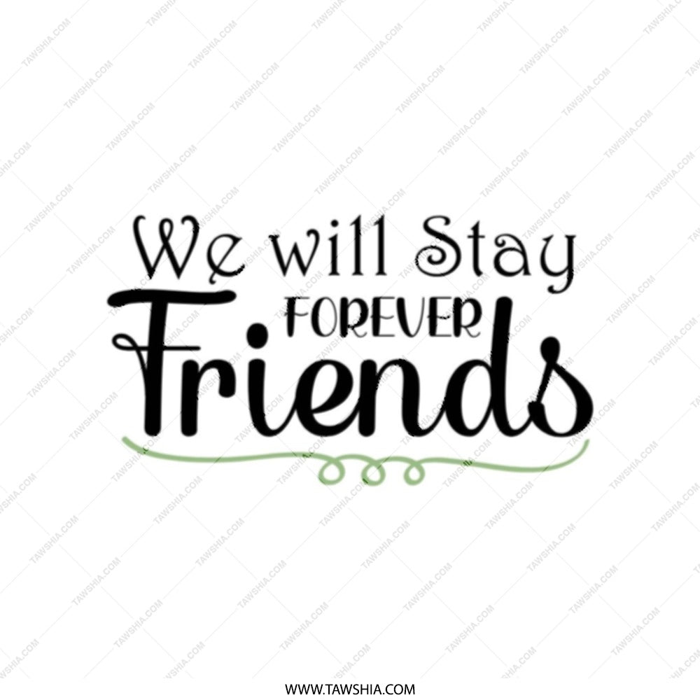 Forever Friends Tote Bag, Friendship Gift, Best Friend Present, Cute Tote, Shoulder Bag, Gift for Her, Everyday Bag - Tawshia