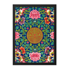 Chinese Floral Wall Art, Asian Inspired Decor, Peony Flower Print, Oriental Design, Botanical Art Print, Home Decor Wall Art - Tawshia