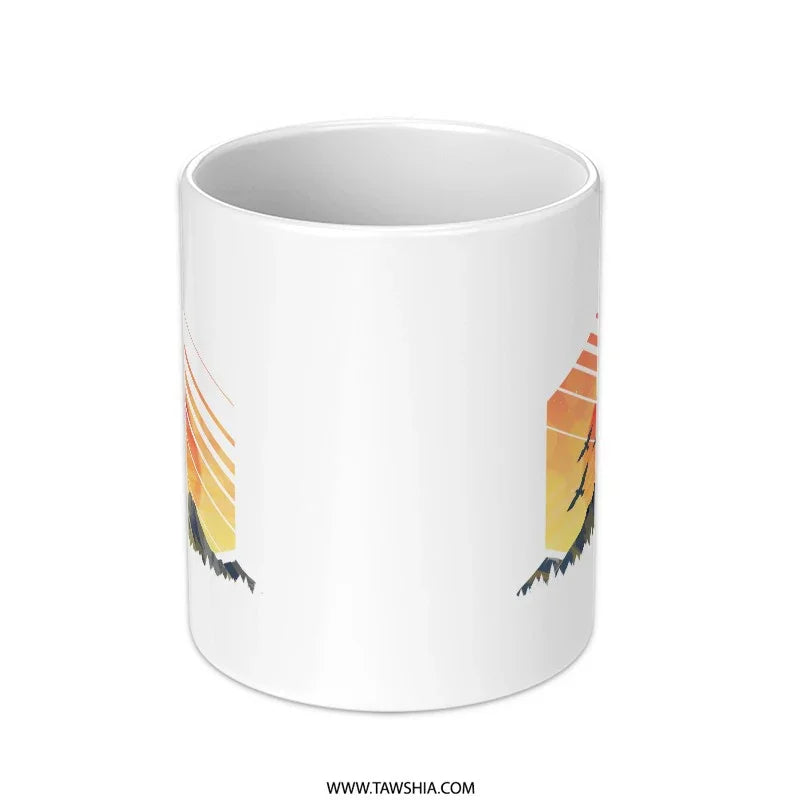 Sunrise Mountains Artistic Design Mug product type