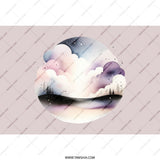 Dreamscape Tumbler, Cloudscape Tumbler, Galaxy Tumbler, Celestial Gift, Stars Tumbler, Watercolor Design, Travel Mug, Insulated Cup - Tawshia