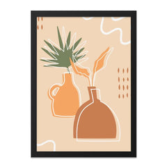 Boho Plant Wall Art, Minimalist Botanical Print, Scandinavian Home Decor, Modern Art Print, Living Room Wall Art - Tawshia