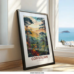Congo Rainforest Wall Art, Tropical Forest Print, African Landscape, Jungle Scenery, Nature Home Decor - Tawshia