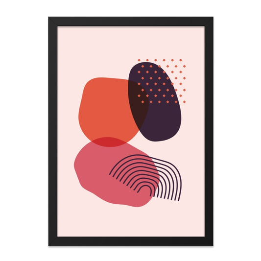 Abstract Shapes Wall Art, Modern Art Print, Geometric Wall Decor, Minimalist Poster, Contemporary Art, Trendy Home Decor - Tawshia