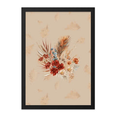 Floral Bouquet Wall Art, Boho Flower Print, Botanical Wall Decor, Trendy Home Decor, Modern Floral Art - Tawshia