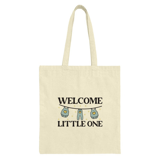 Welcome Little One Tote Bag, Baby Shower Gift Idea, Newborn Arrival Celebration, Cute Baby Clothes, New Parent Present - Tawshia