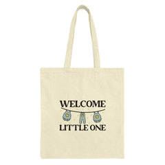 Welcome Little One Tote Bag, Baby Shower Gift Idea, Newborn Arrival Celebration, Cute Baby Clothes, New Parent Present - Tawshia