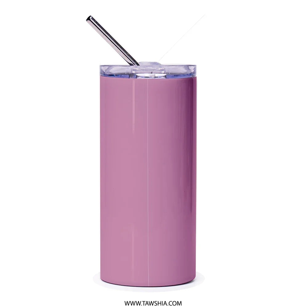 Elegant Pink Insulated Tumbler With Straw drinkware product type