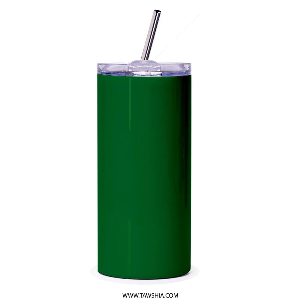 20 oz Green Tumbler with Straw and Lid product type