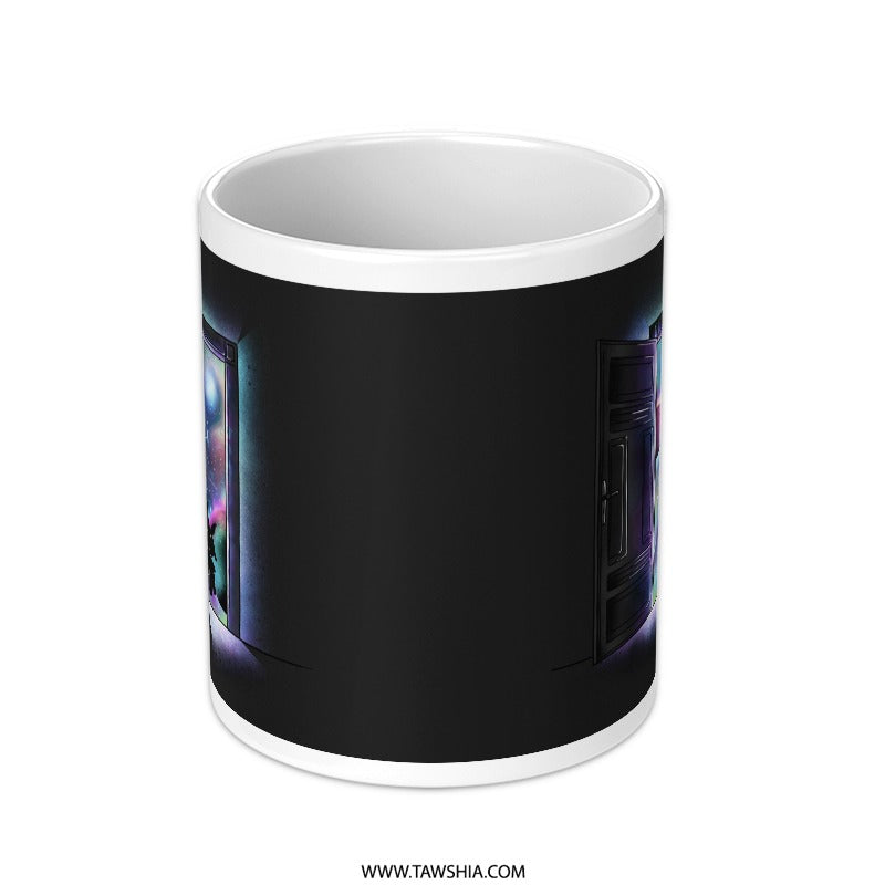 Mysterious Doorway with Galaxy Design Mug product