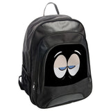 Sleepy Eyes Backpack, Funny Face Back Pack, Cartoon Eyes Bag, Unusual Backpack, Unique Design Pack, Cool Back Pack, Expression Pack - Tawshia