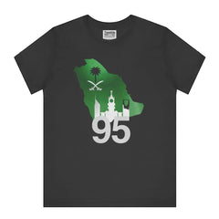 Saudi Arabia 95 Design Graphic Black T-Shirt product
